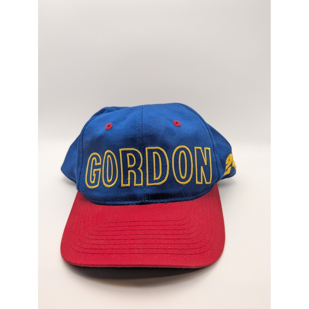 Competitors View Jeff Gordon Hat Mens OSFM Blue Red Excellent NASCAR Snapback 24